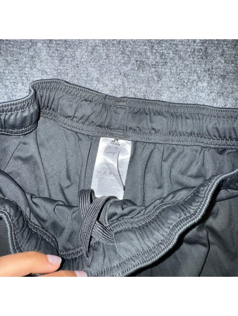 Adidas Baggy Gray Athletic Hoop Shorts Mens LG Vtg y2k 90s Rare